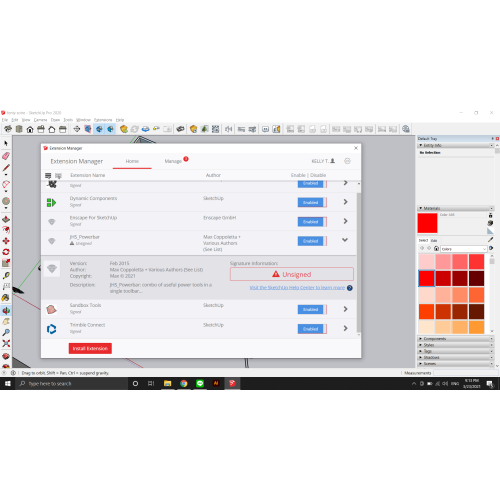 Установка плагина MindSight Studios Bool Tools для SketchUp